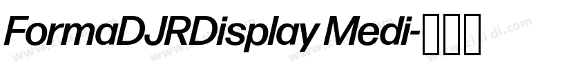 FormaDJRDisplay Medi字体转换